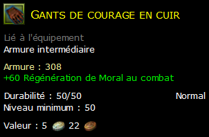 Gants de courage en cuir