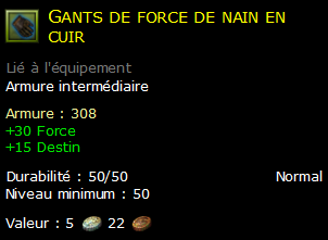 Gants de force de nain en cuir