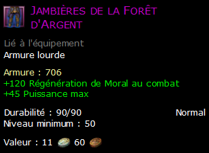 Jambières de la Forêt d'Argent