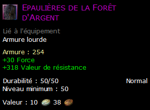 Epaulières de la Forêt d'Argent