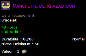 Manchette de Khazad-dûm