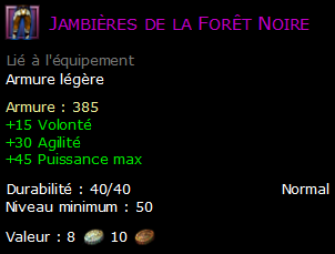 Jambières de la Forêt Noire