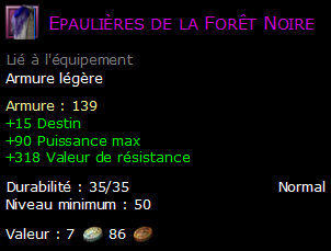 Epaulières de la Forêt Noire