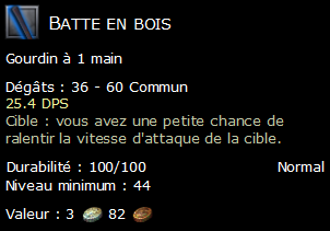 Batte en bois