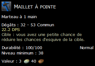 Maillet à pointe