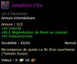 Jambières d'Ea