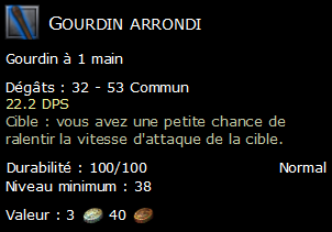 Gourdin arrondi