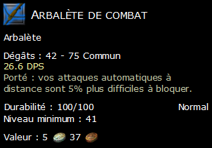 Arbalète de combat