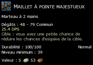 Maillet à pointe majestueux