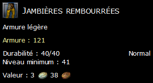 Jambières rembourrées