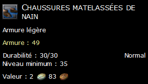 Chaussures matelassées de nain