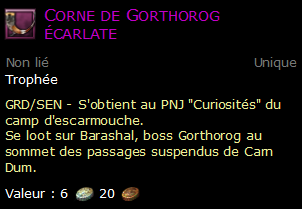 Corne de Gorthorog écarlate