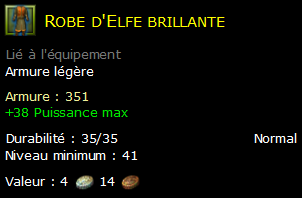 Robe d'Elfe brillante