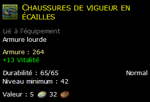 Chaussures de vigueur en écailles