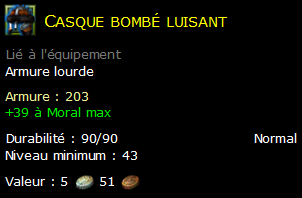 Casque bombé luisant