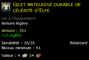 Gilet matelassé durable de célérité d'Elfe