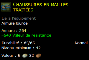 Chaussures en mailles traitées