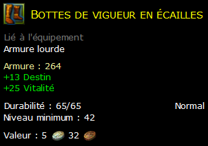 Bottes de vigueur en écailles