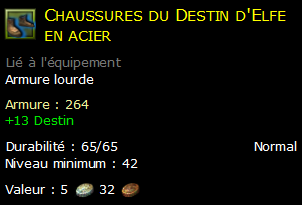 Chaussures du Destin d'Elfe en acier