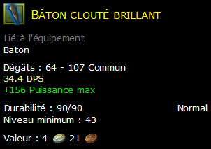 Bâton clouté brillant