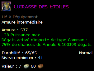 Cuirasse des Etoiles