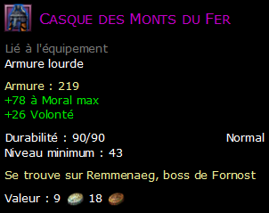 Casque des Monts du Fer