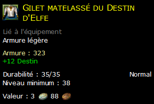 Gilet matelassé du Destin d'Elfe