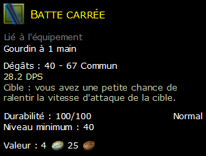 Batte carrée