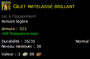 Gilet matelassé brillant