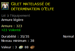 Gilet matelassé de détermination d'Elfe