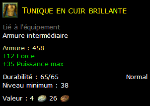 Tunique en cuir brillante