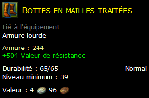 Bottes en mailles traitées