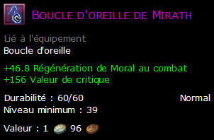 Boucle d'oreille de Mirath