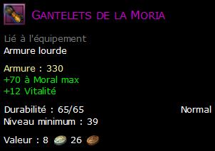 Gantelets de la Moria