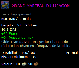 Grand marteau du Dragon