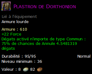 Plastron de Dorthonion