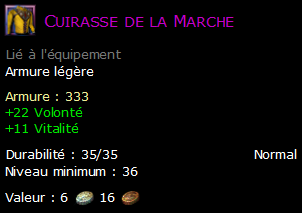 Cuirasse de la Marche