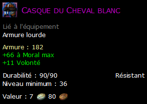 Casque du Cheval blanc