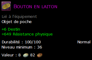 Bouton en laiton