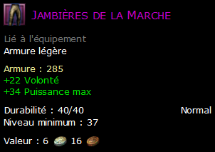 Jambières de la Marche