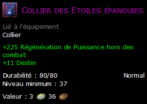 Collier des Etoiles épanouies