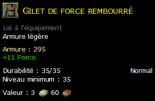 Gilet de force rembourré