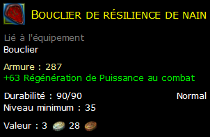 Bouclier de résilience de nain