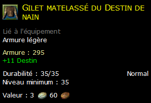 Gilet matelassé du Destin de nain