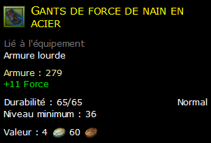 Gants de force de nain en acier