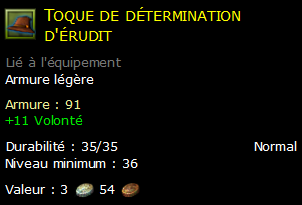 Toque de détermination d'érudit
