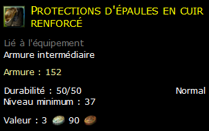 Protections d'épaules en cuir renforcé