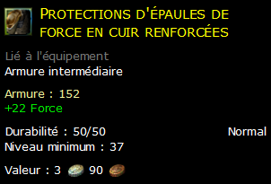 Protections d'épaules de force en cuir renforcées