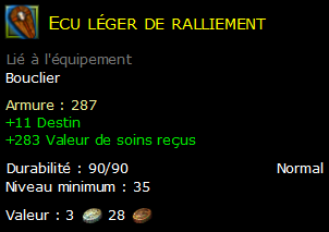 Ecu léger de ralliement