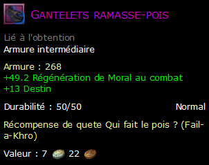 Gantelets ramasse-pois